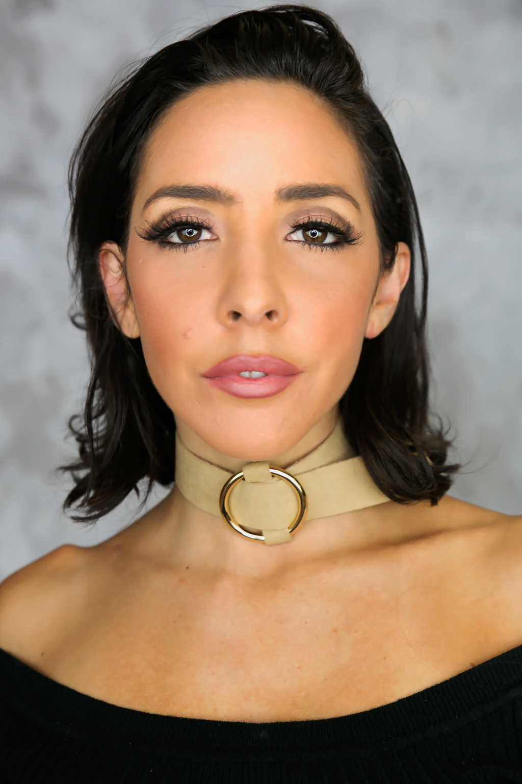 Chloe Circle Thick Choker - Nude – Haute & Rebellious