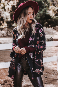 Floral Print Blazer