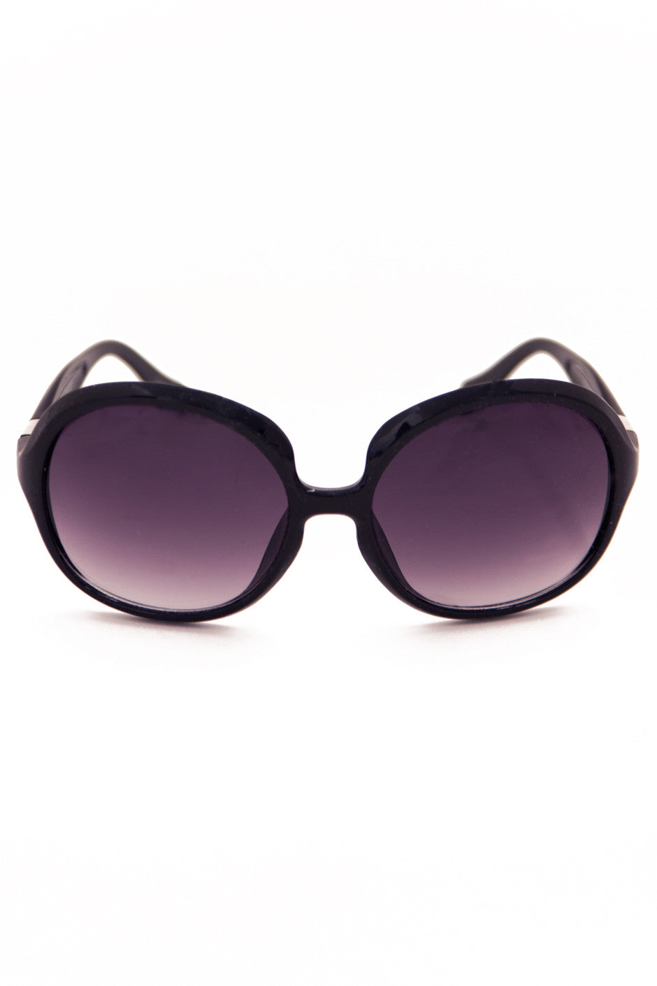 OVERSIZE OVAL FRAME SUNGLASSES - Black - Haute & Rebellious