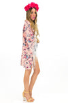 CAMBRIA FLORAL FRINGE KIMONO - Haute & Rebellious