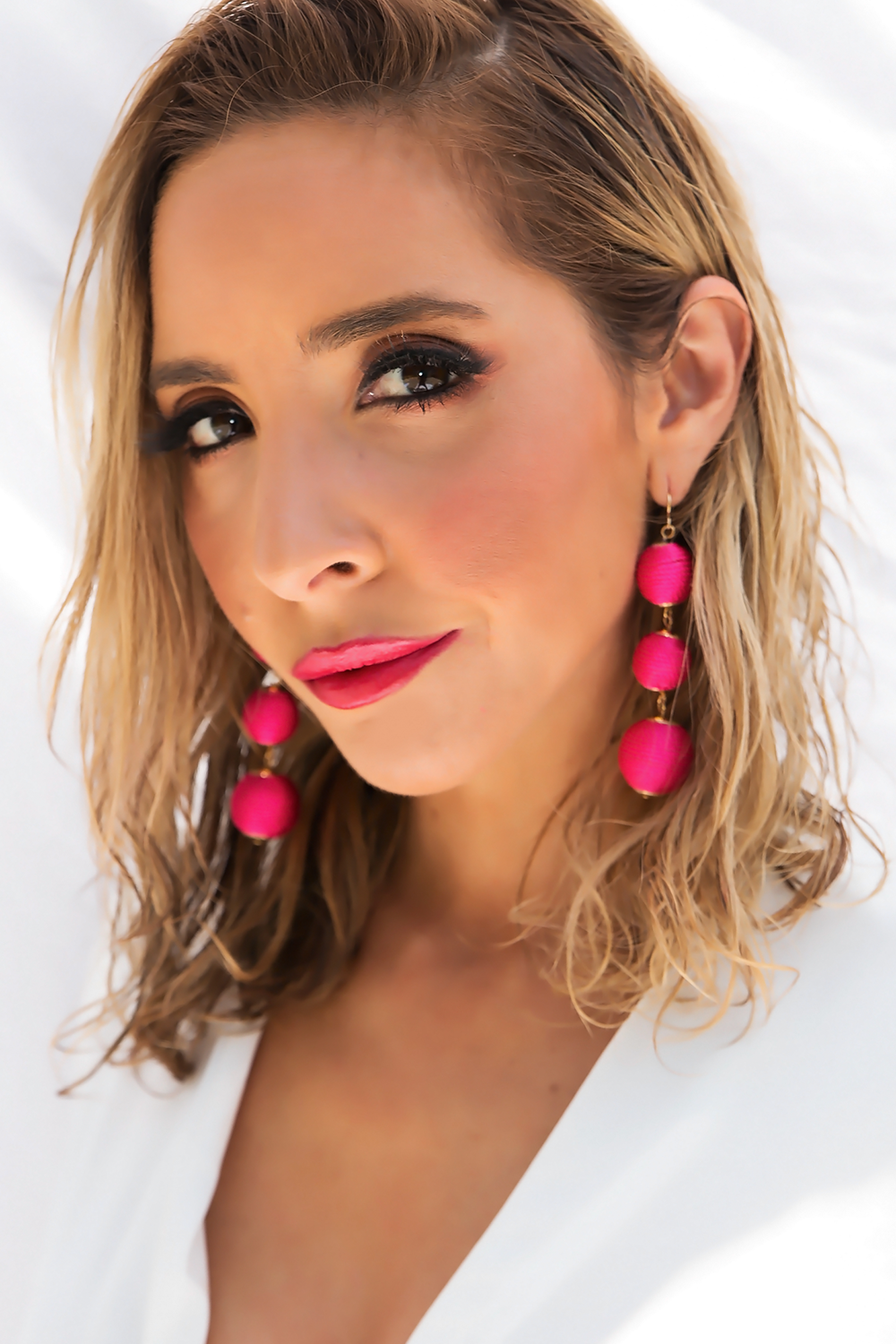 Hung Up Earrings - Fuchsia - Haute & Rebellious