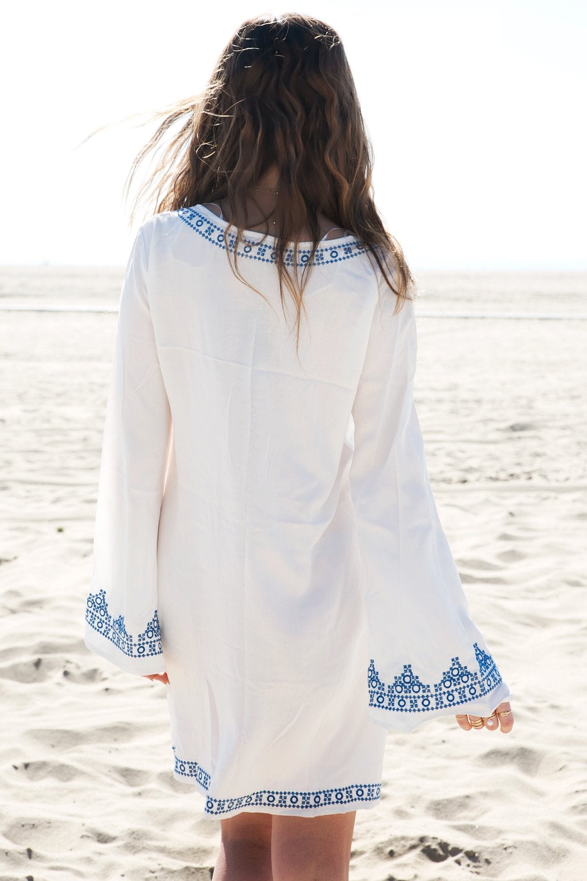 Women beachwear Tunic dress Embroired on sale L Fleur de Pirate