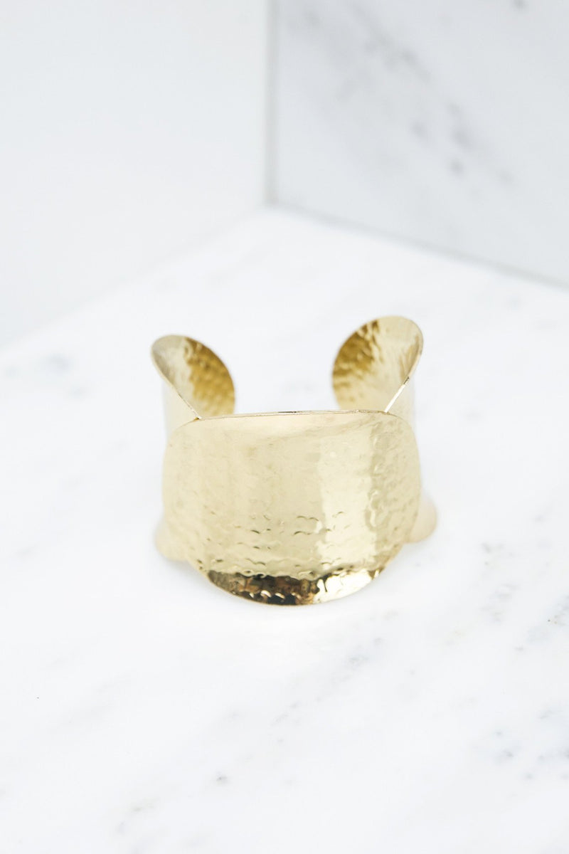 Irena Plated Gold Cuff - Haute & Rebellious