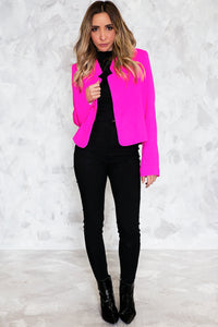 Neon Crop Blazer